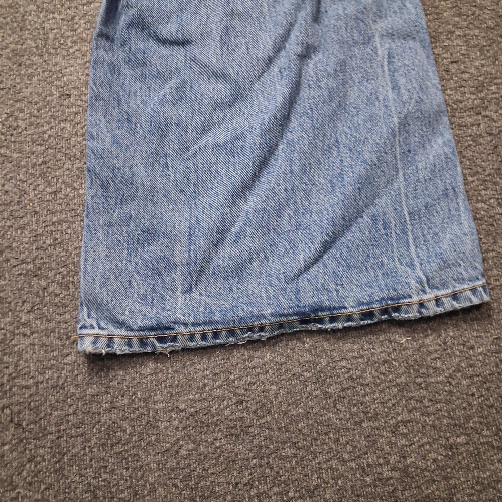Zara Light Wash Blue Baggy Wide Leg Cargo Jeans Multi Pocket Straps Size 30 / 8 - Picture 14 of 14